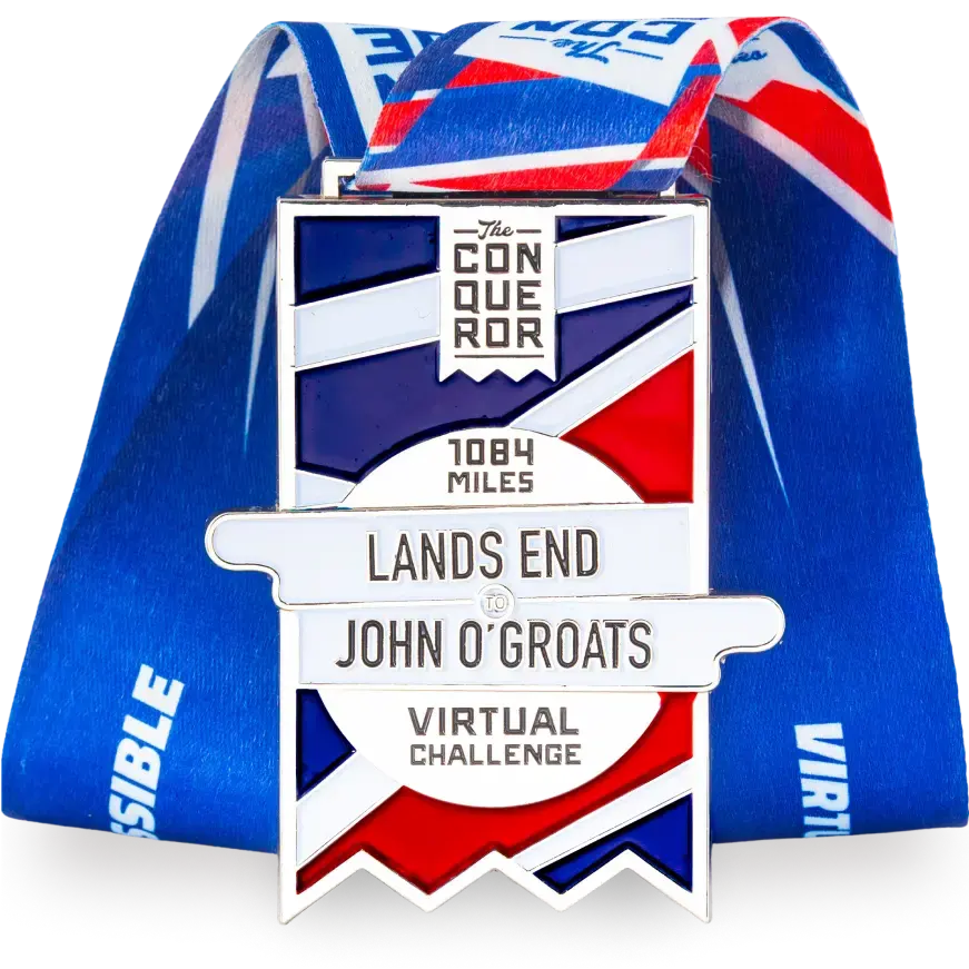 Lands End to John O'Groats Virtual Challenge medal