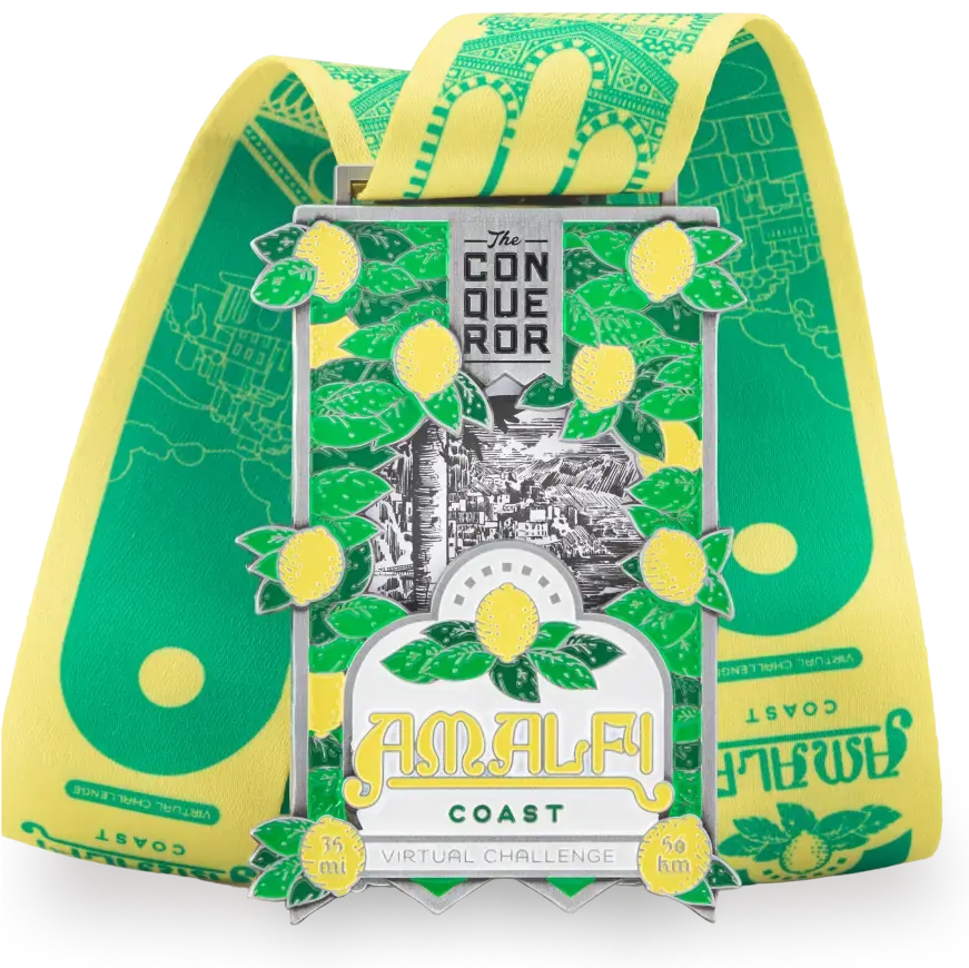 Amalfi Coast Virtual Challenge medal