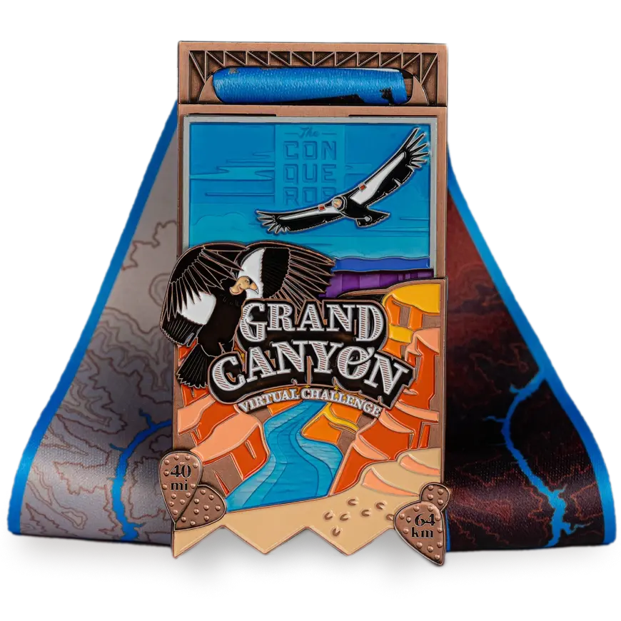 Grand Canyon Virtual Challenge medal