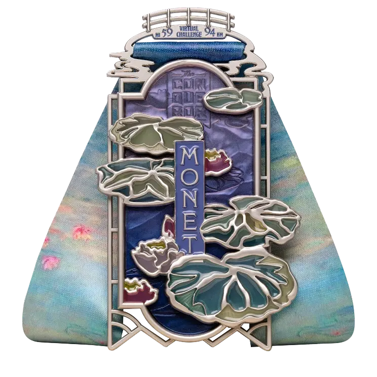 Claude Monet Virtual Challenge medal