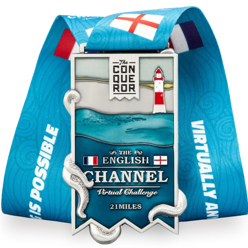 English Channel Virtual Challenge medal