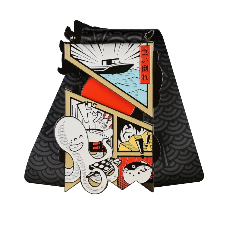 Osaka City finisher medal, back