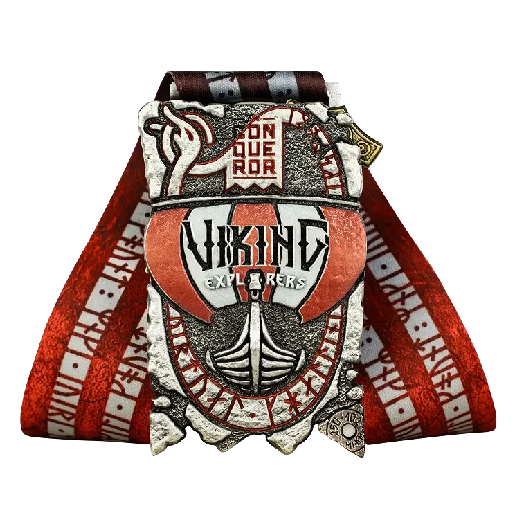 Viking Explorers finisher medal, front