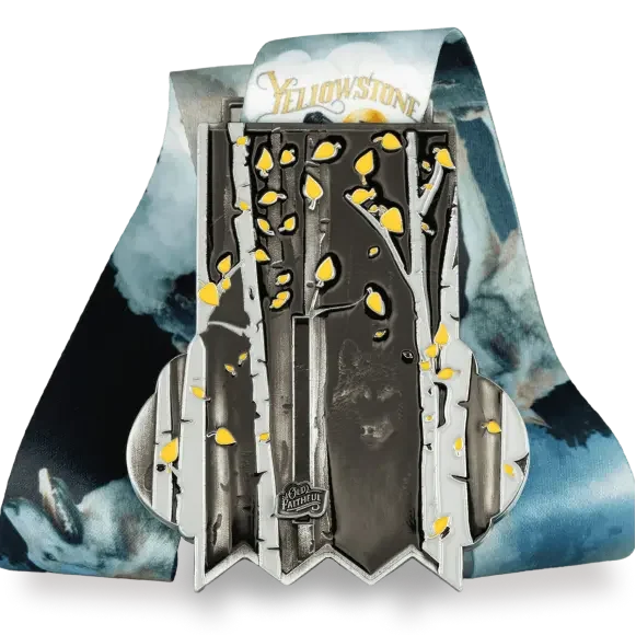Yellowstone Park finisher medal, back