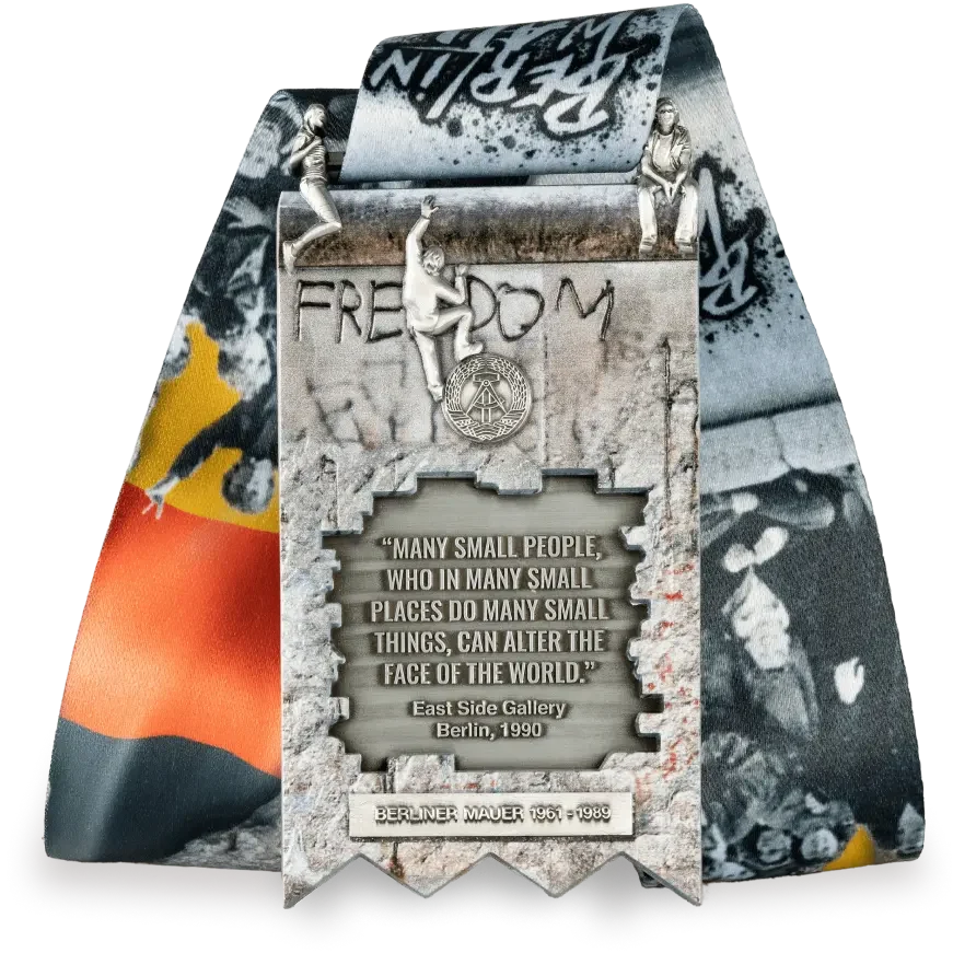 Berlin Wall finisher medal, back