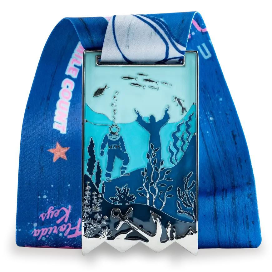 Florida Keys finisher medal, back