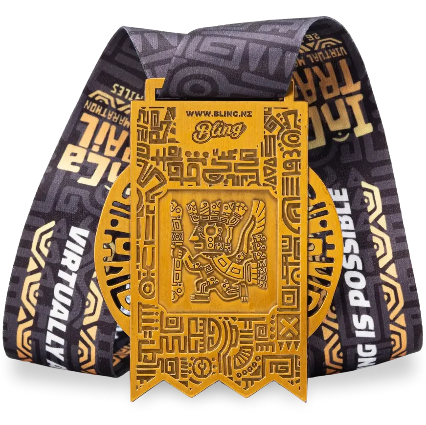 Inca Trail finisher medal, back