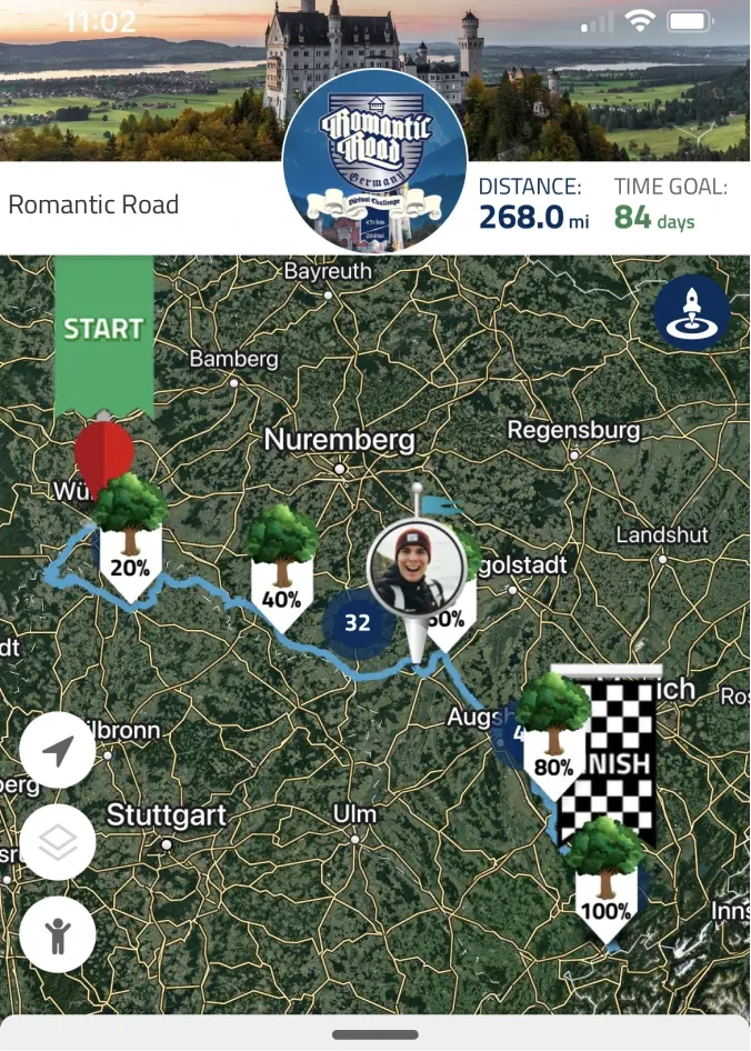 Virtually travel to Romantic Road
