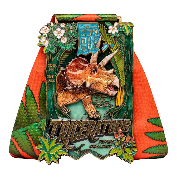 Triceratops Challenge finisher medal