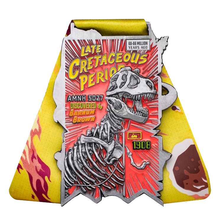Tyrannosaurus Rex finisher medal, back