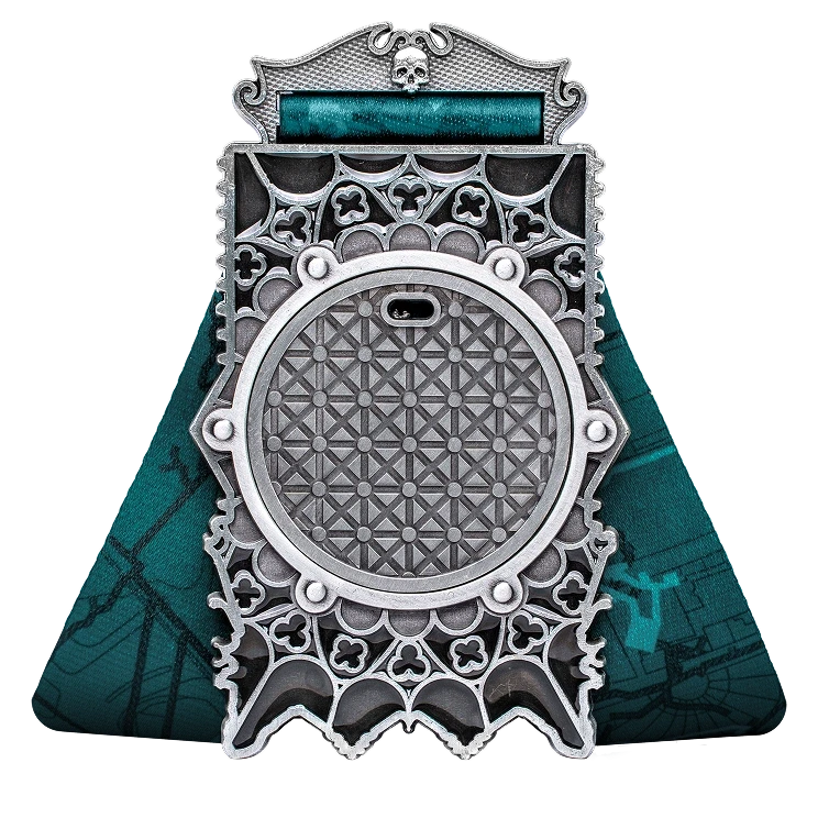 Paris Catacombs finisher medal, back
