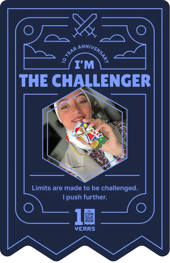 Conqueror Type card: I'm The Challenger