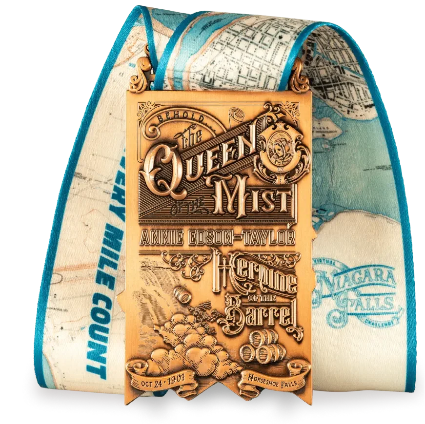 Niagara Falls finisher medal, back