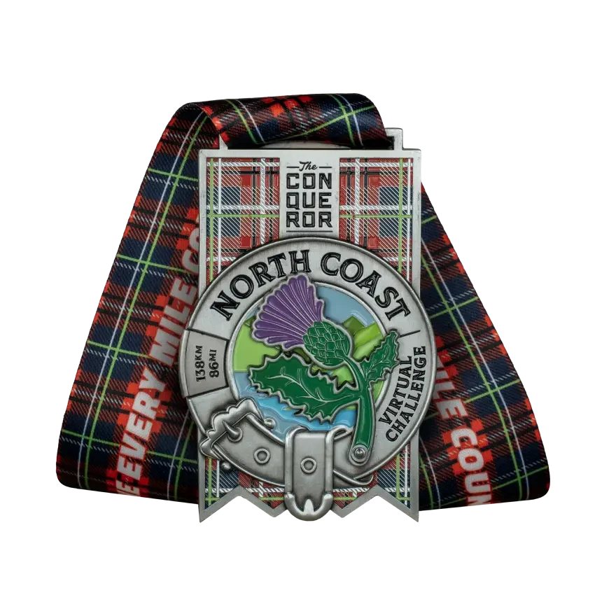 North Coast finisher medal, front