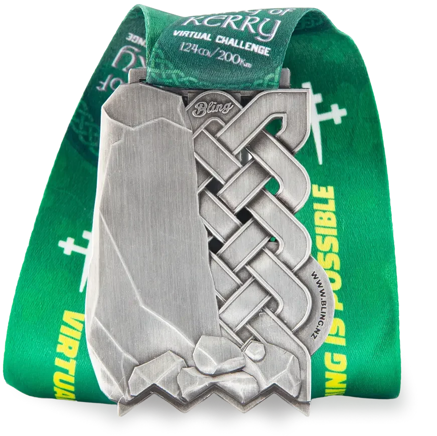 Ring of Kerry finisher medal, back