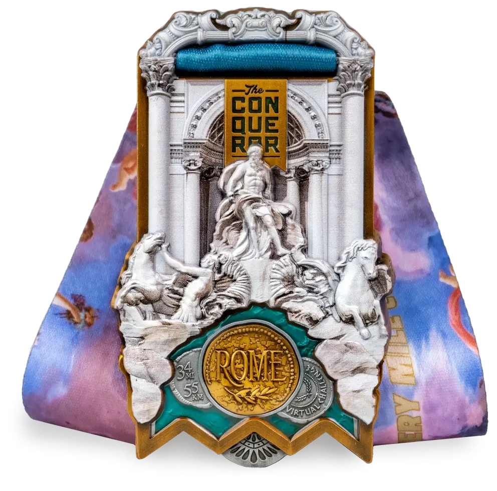 Rome City finisher medal, front