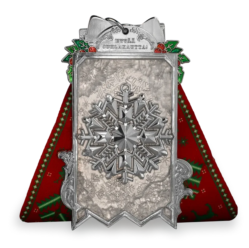 Rovaniemi City finisher medal, back