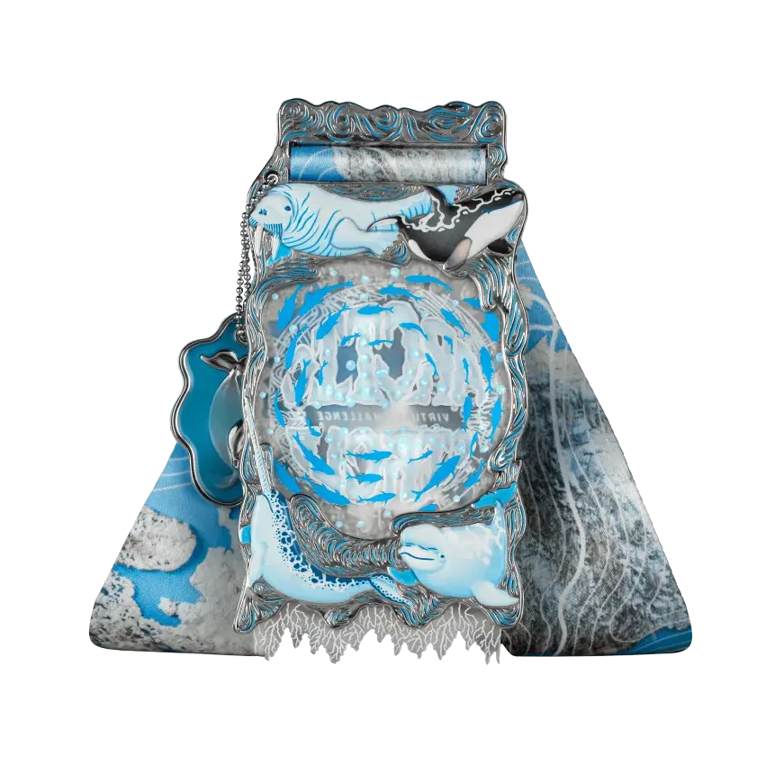 Arctic Circle finisher medal, back