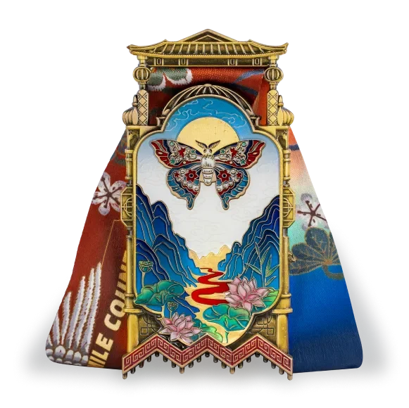 Silk Road finisher medal, back