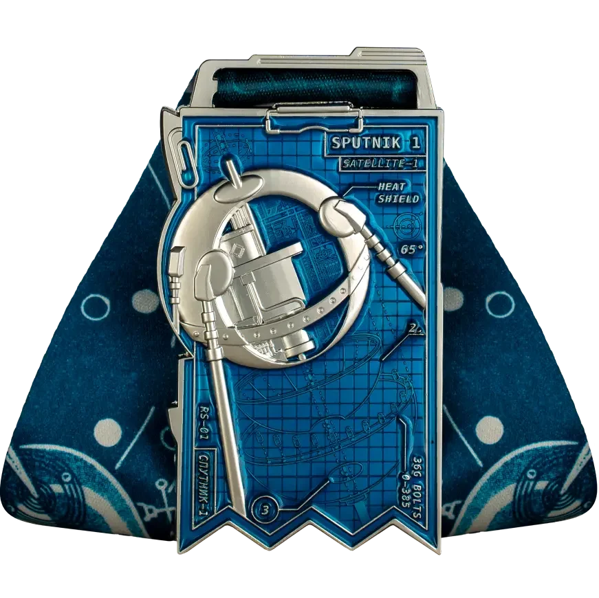 Space Exploration finisher medal, back