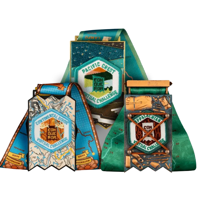 Triple Crown of Hiking finisher medal, back