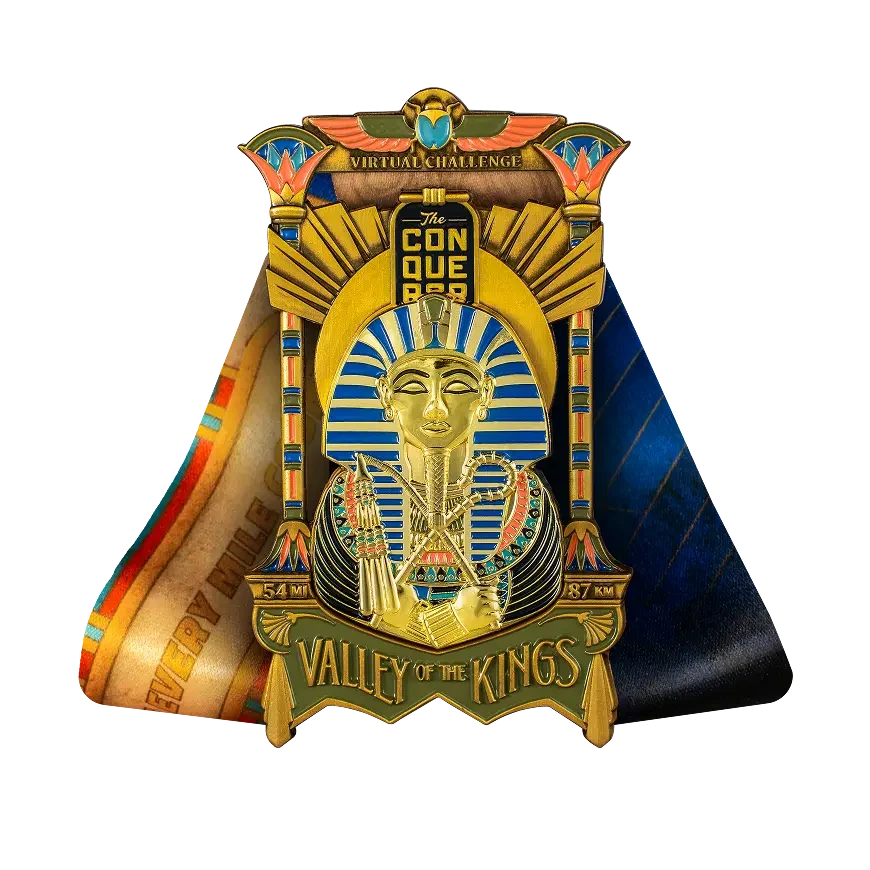 Valley of the Kings finisher medal, front