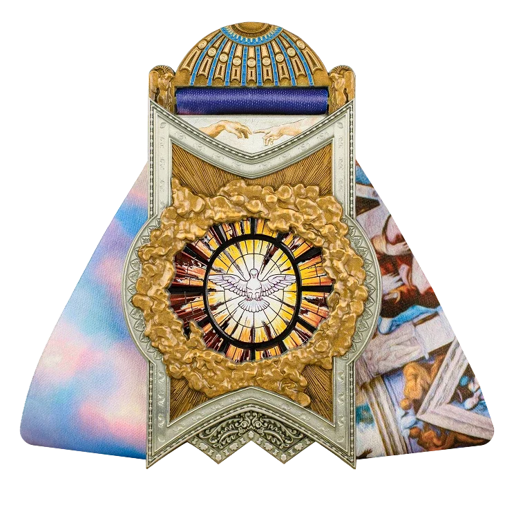 Vatican City finisher medal, back
