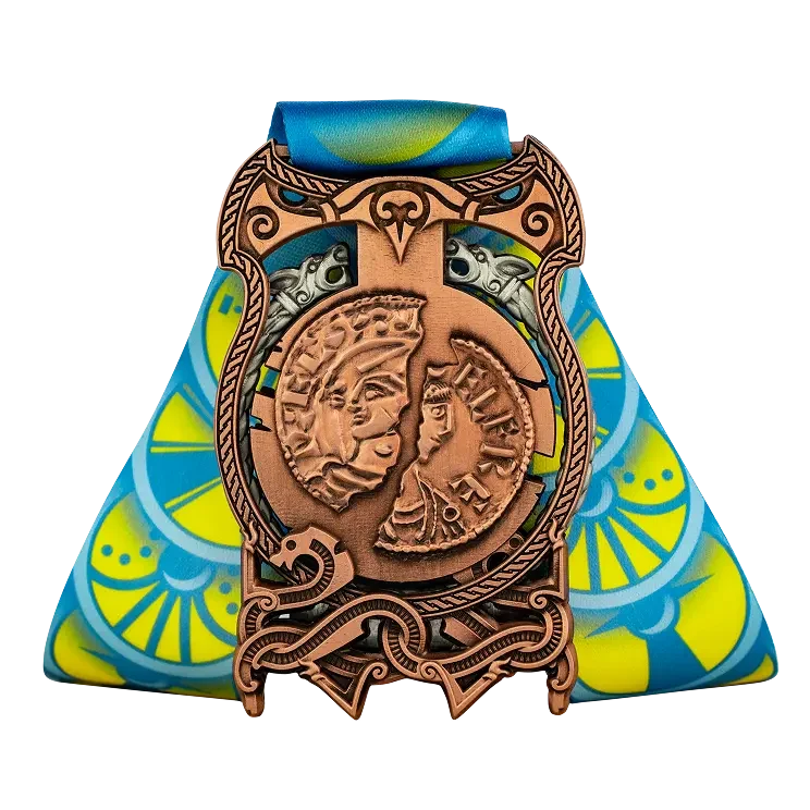 Viking Invasions finisher medal, back