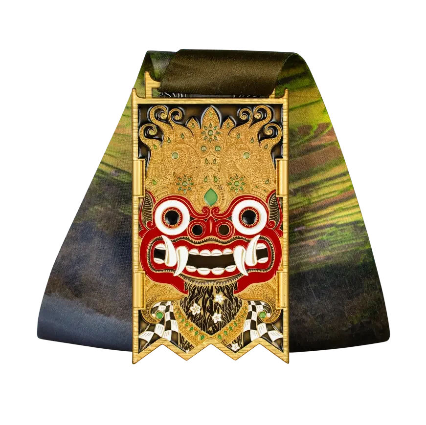 Bali Island finisher medal, back