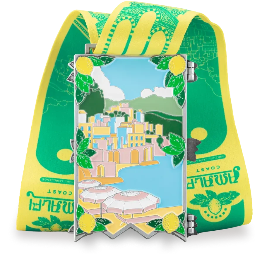 Amalfi Coast finisher medal, back