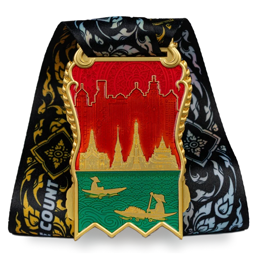Bangkok City finisher medal, back