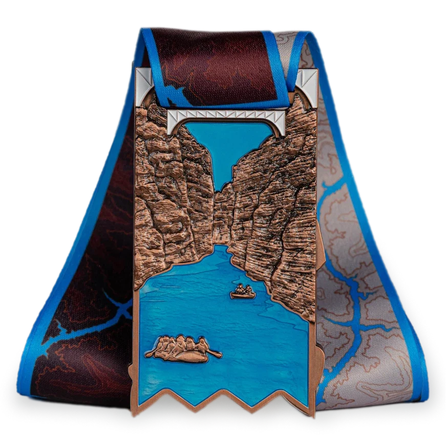 Grand Canyon finisher medal, back