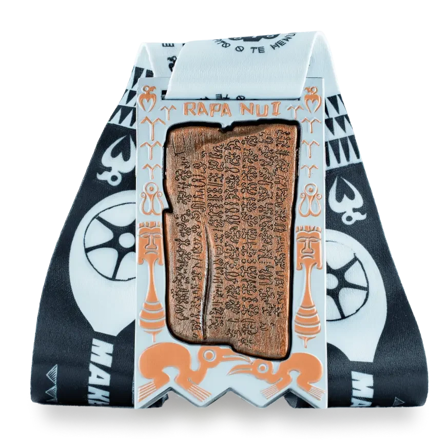 Easter Island finisher medal, back