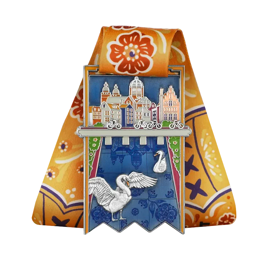 Amsterdam City finisher medal, back