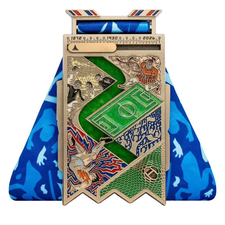 Origins of Football finisher medal, back