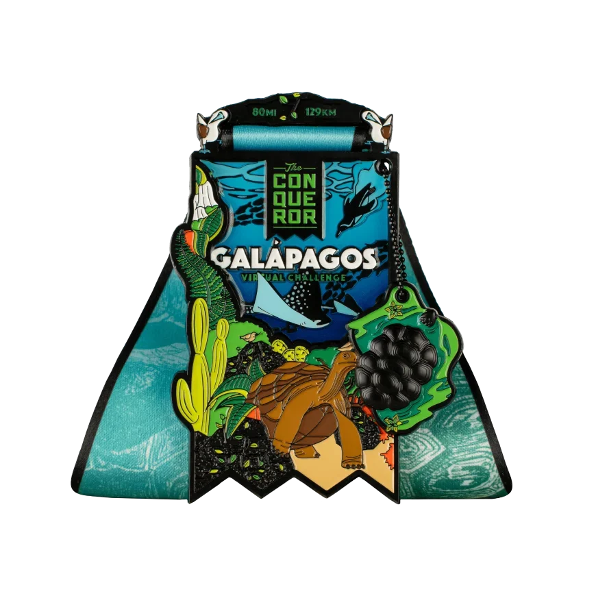 Galapagos Island finisher medal, front