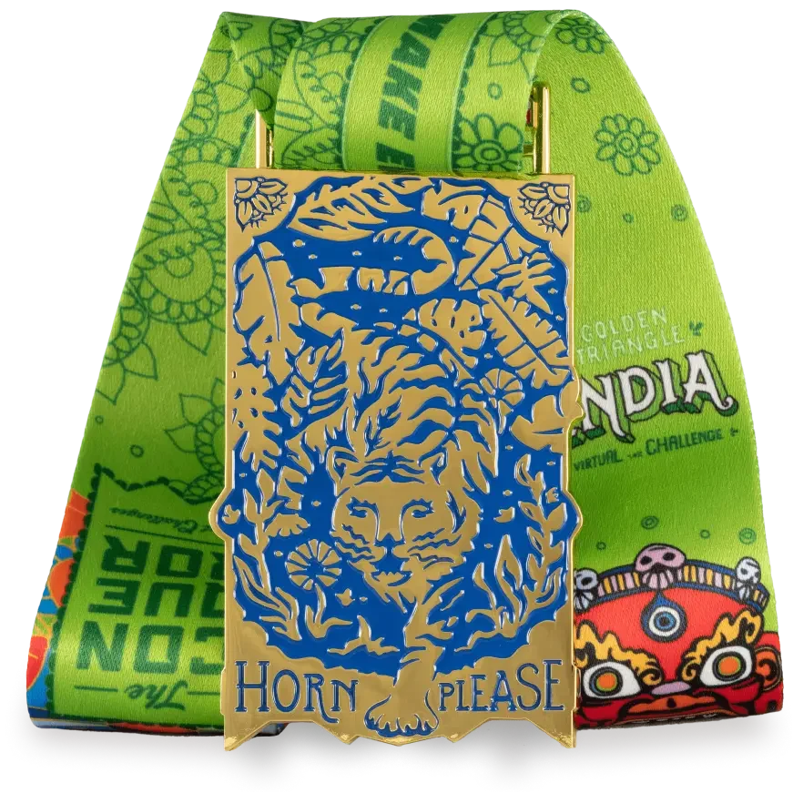 Golden Triangle finisher medal, back
