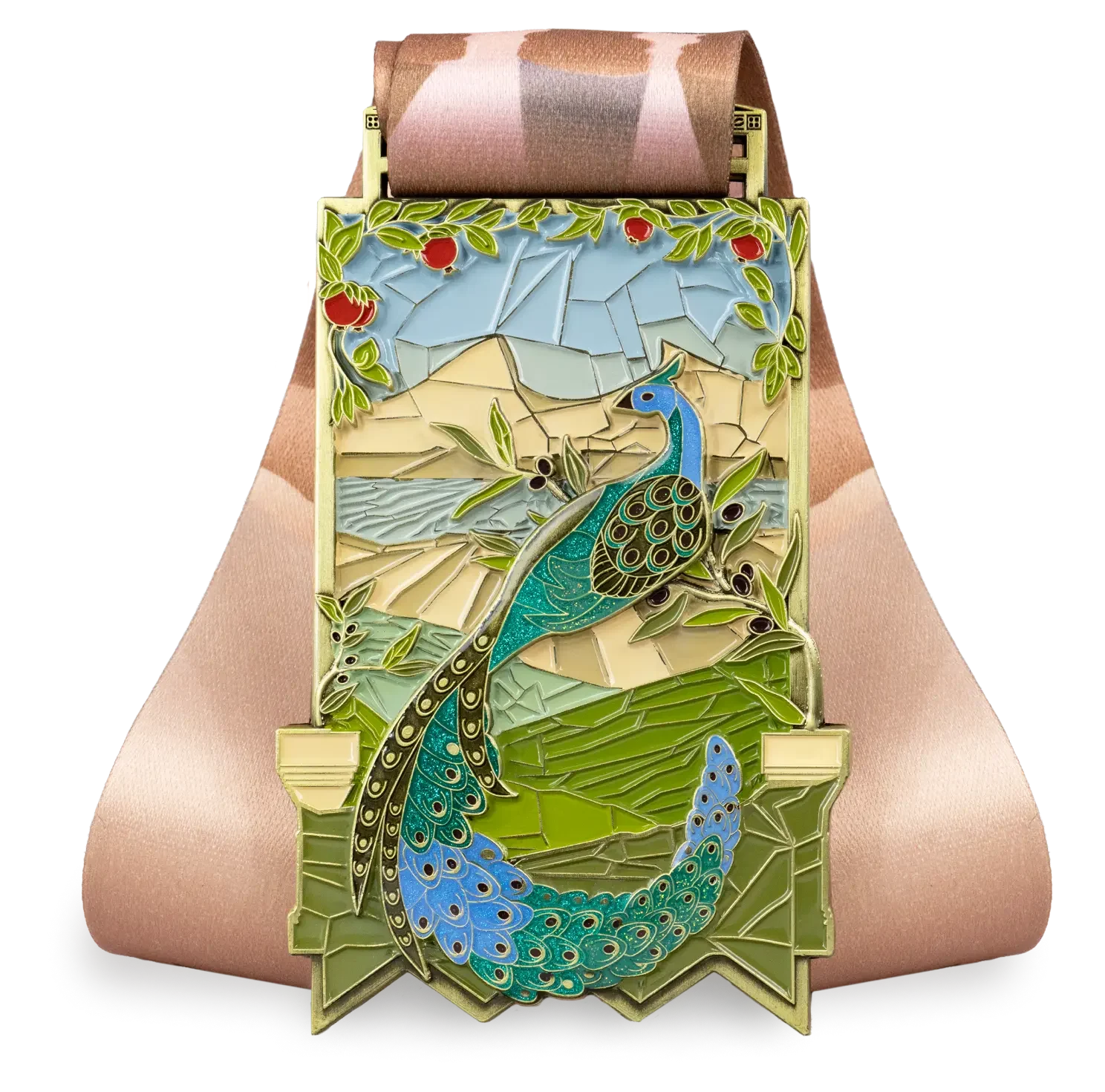 Jesus Trail finisher medal, back