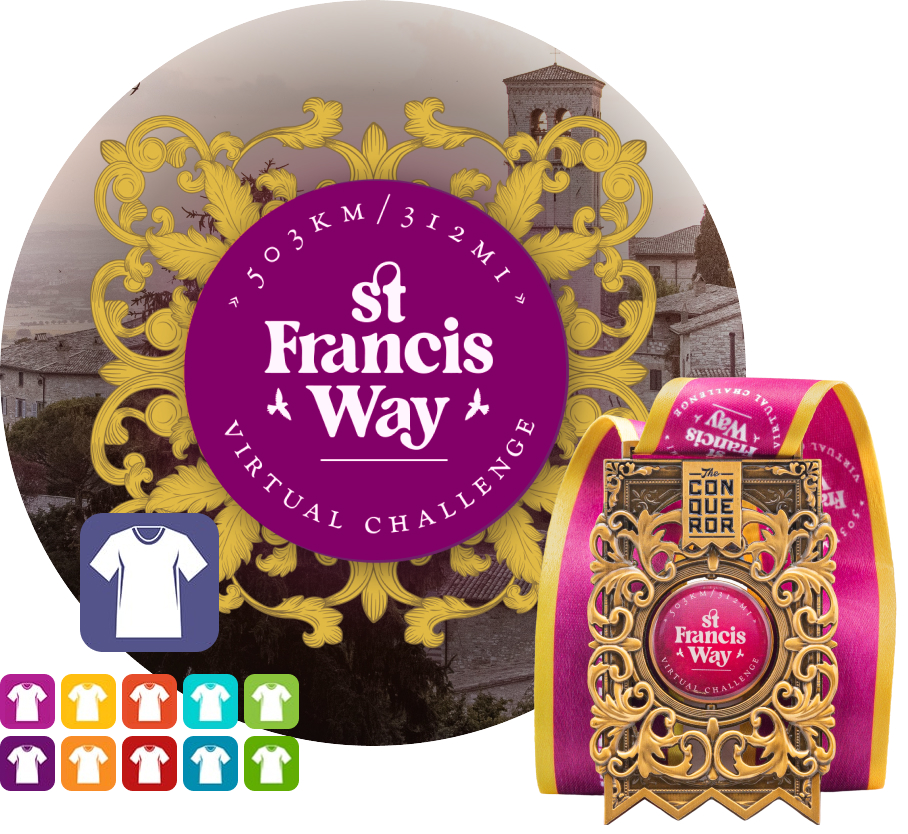 St Francis Way Virtual Challenge | Entry + Medal + Apparel
