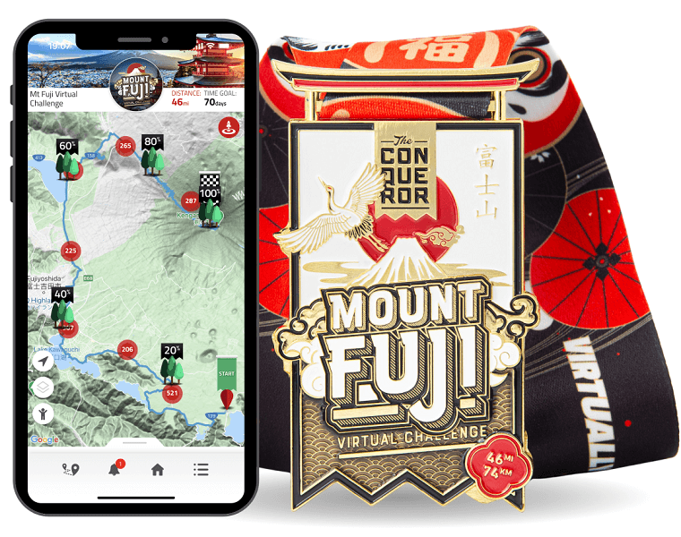 Mount Fuji Virtual Challenge The Conqueror Virtual Mount Fuji Virtual Challenge The Conqueror Virtual