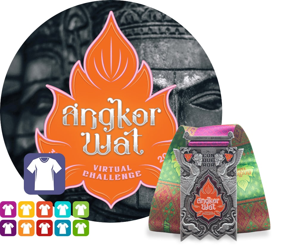 Angkor Wat Virtual Challenge | Entry + Medal + Apparel