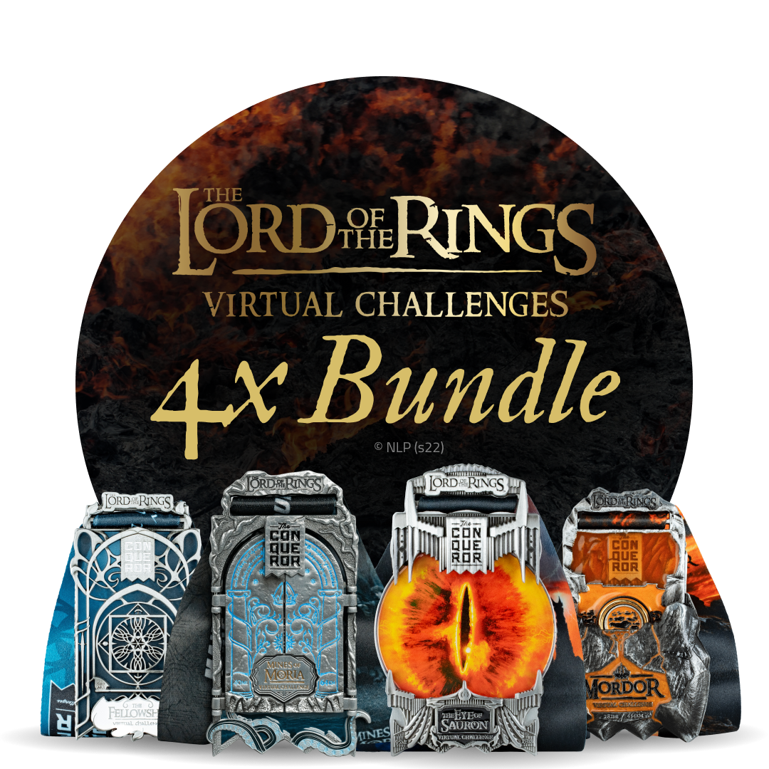 4x THE LORD OF THE RINGS Virtual Challenges + FREE Shipping