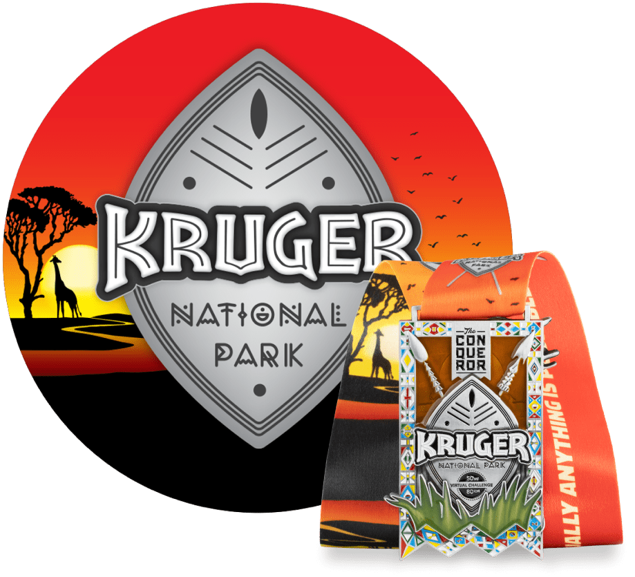 Kruger National Park Virtual Challenge | Eintritt + Medaille