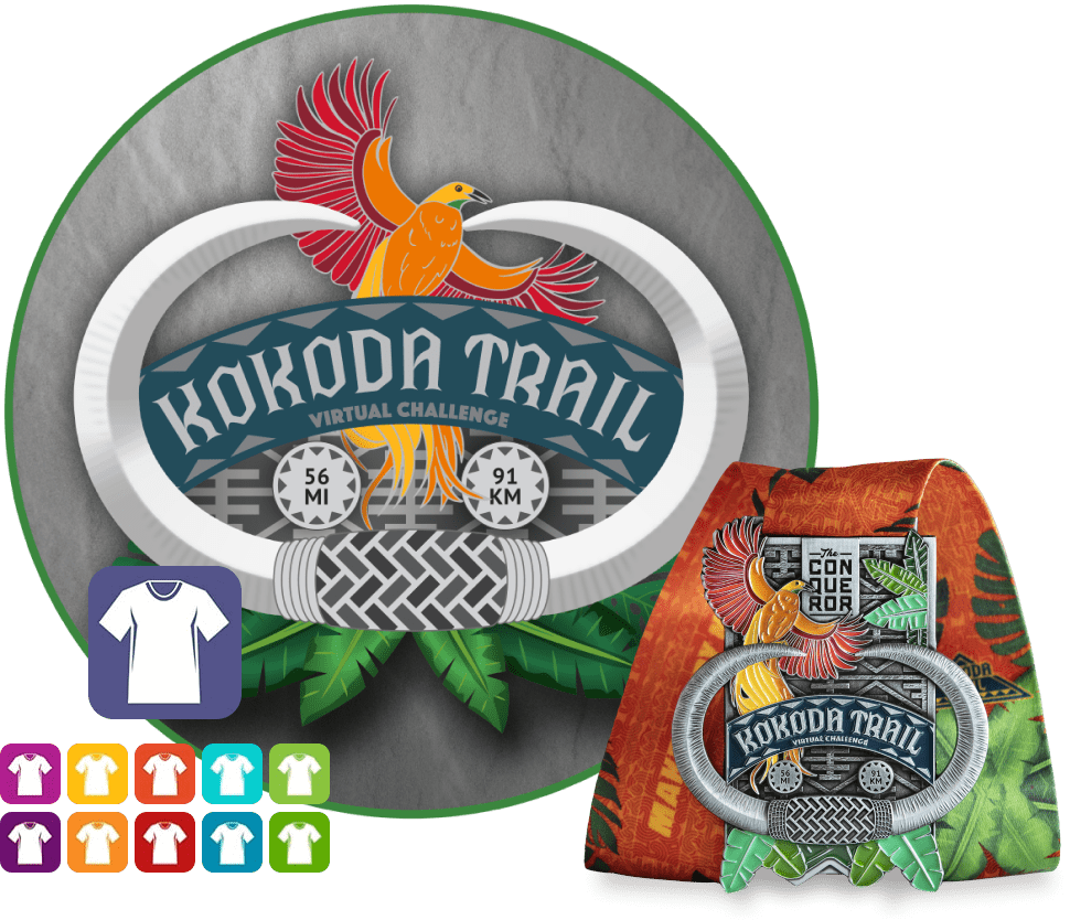 Kokoda Trail Virtual Challenge | Teilnahme + Medaille + Kleidung