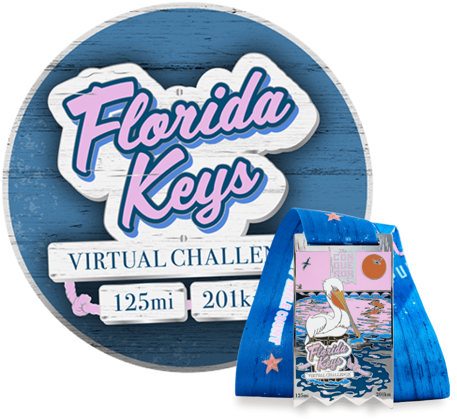 Desafío Virtual de los Cayos de Florida | Inscripción + Medalla