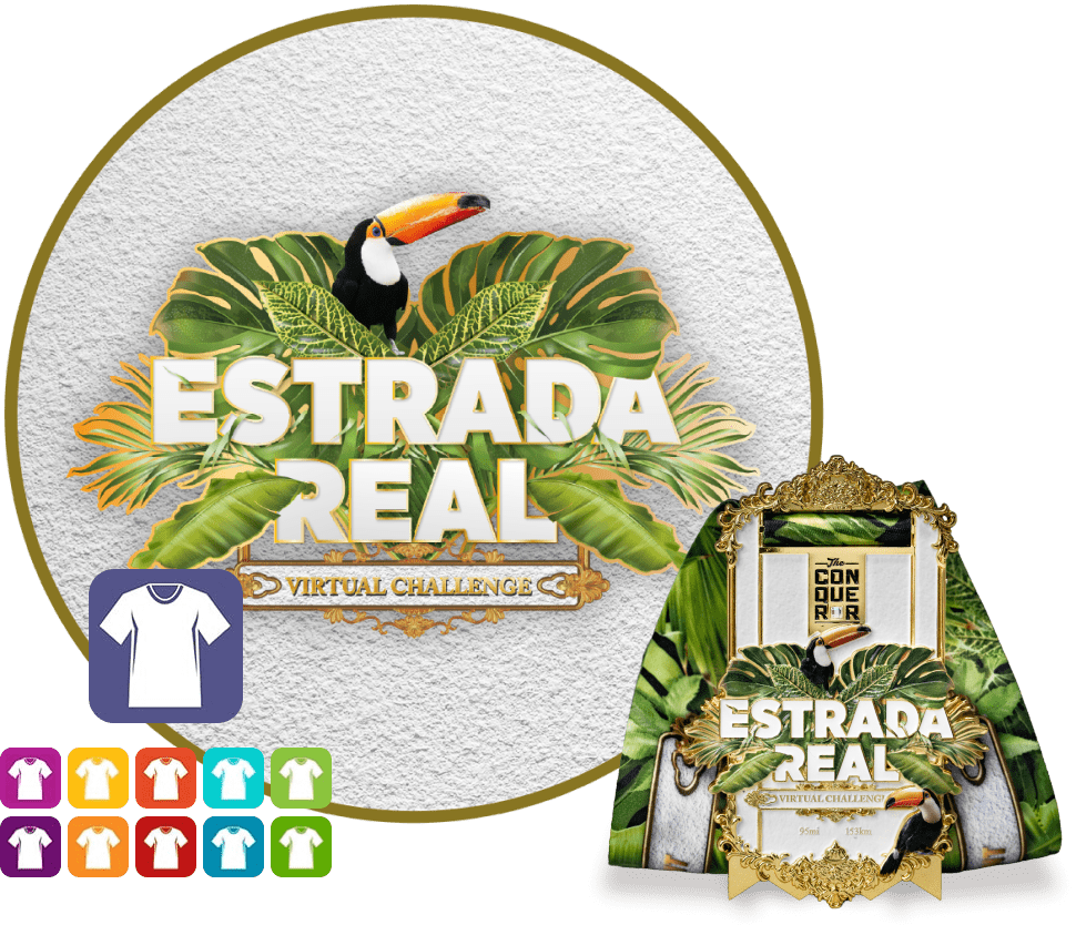 Estrada Real Virtual Challenge | Teilnahme + Medaille + Kleidung