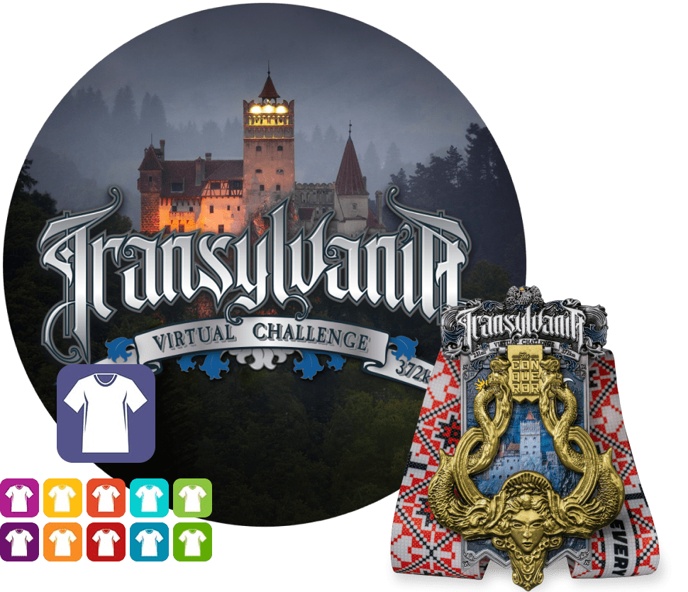 Transylvania Virtual Challenge | Entry + Medal + Apparel
