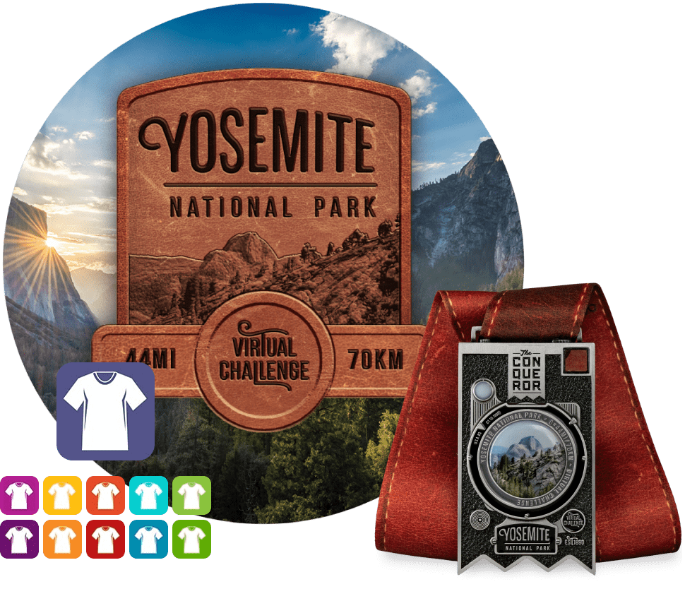Yosemite Virtual Challenge | Entry + Medal + Apparel