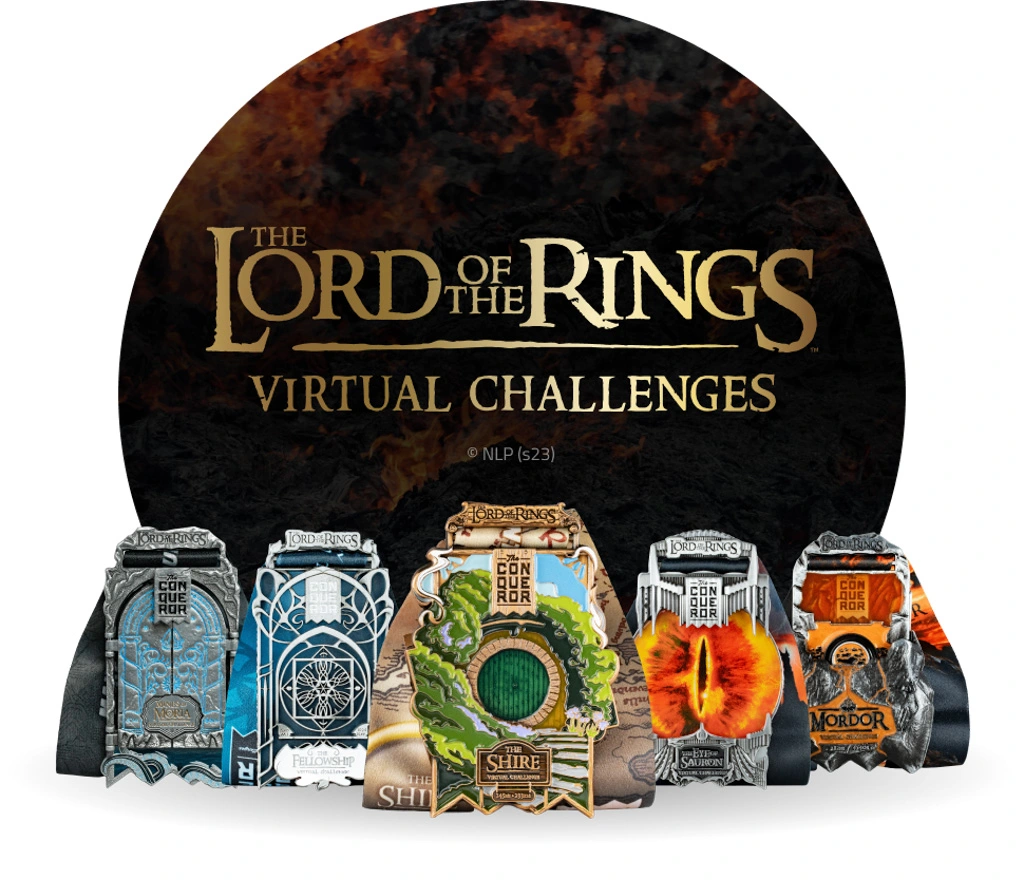5x THE LORD OF THE RINGS Virtual Challenges + FREE Shipping