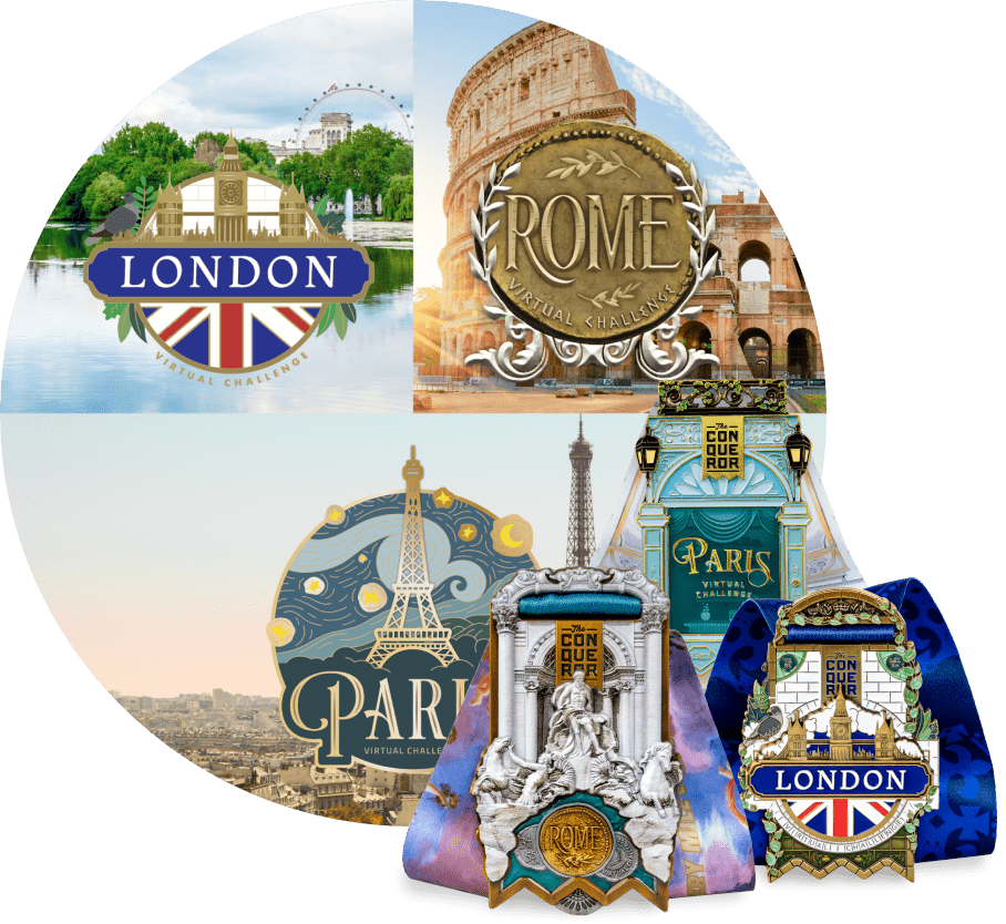 Paquete Ciudades de Europa: Londres, París, Roma | 3x Entrada + 3x Medalla